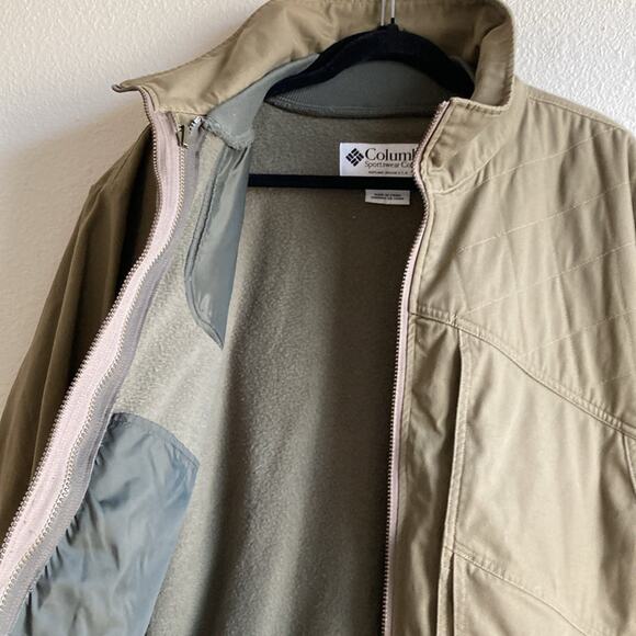 Vintage Columbia Canvas Hunting Jacket w/ zip out liner 90s y2k Ammo holders - Picture 10 of 13